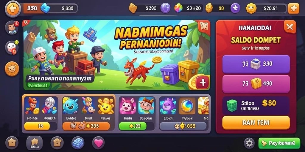 Tangkapan layar memperlihatkan karakter utama dalam aksi.