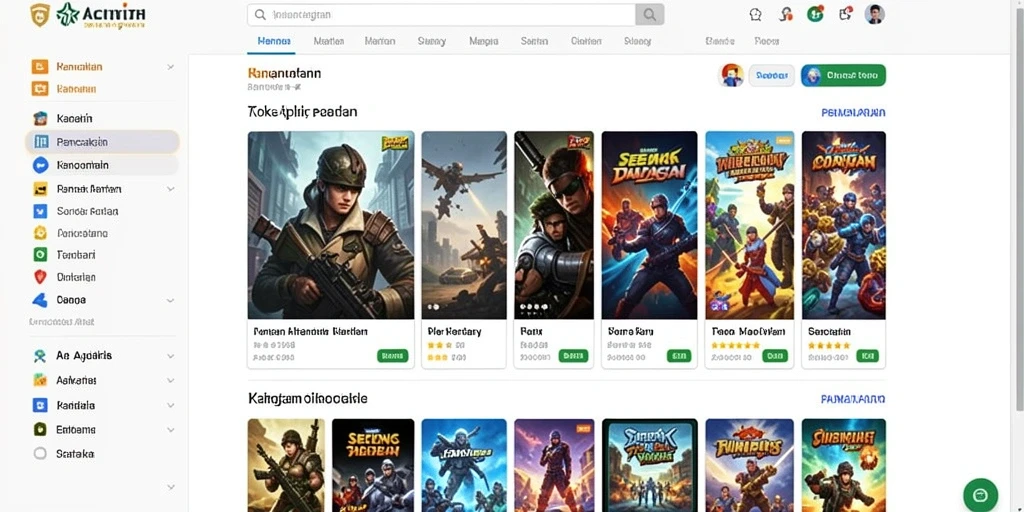 Tampak aksi karakter utama dalam pertempuran.