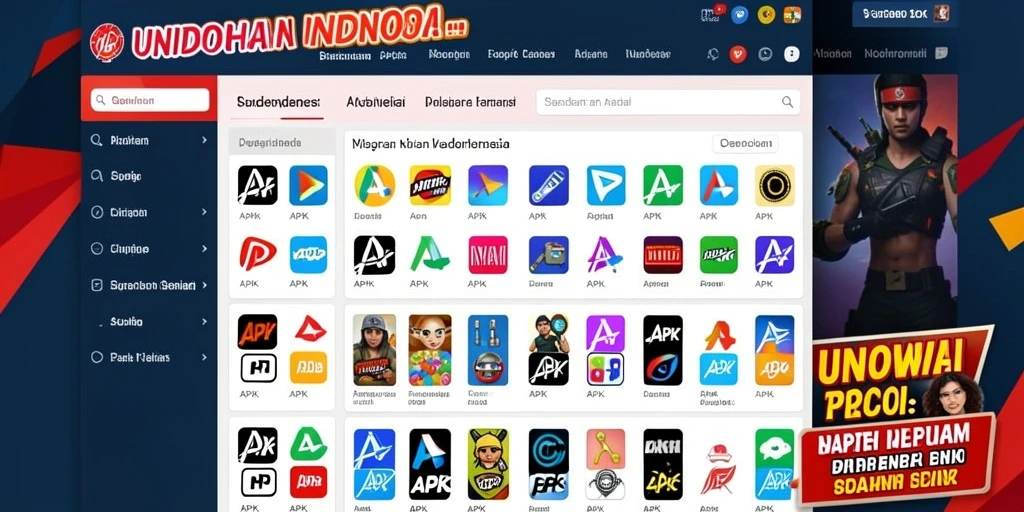 Tampilan antarmuka utama yang menarik dan ramah pengguna.