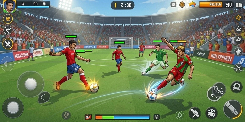 Screenshot menunjukkan sejumlah karakter menarik yang bisa dimainkan.