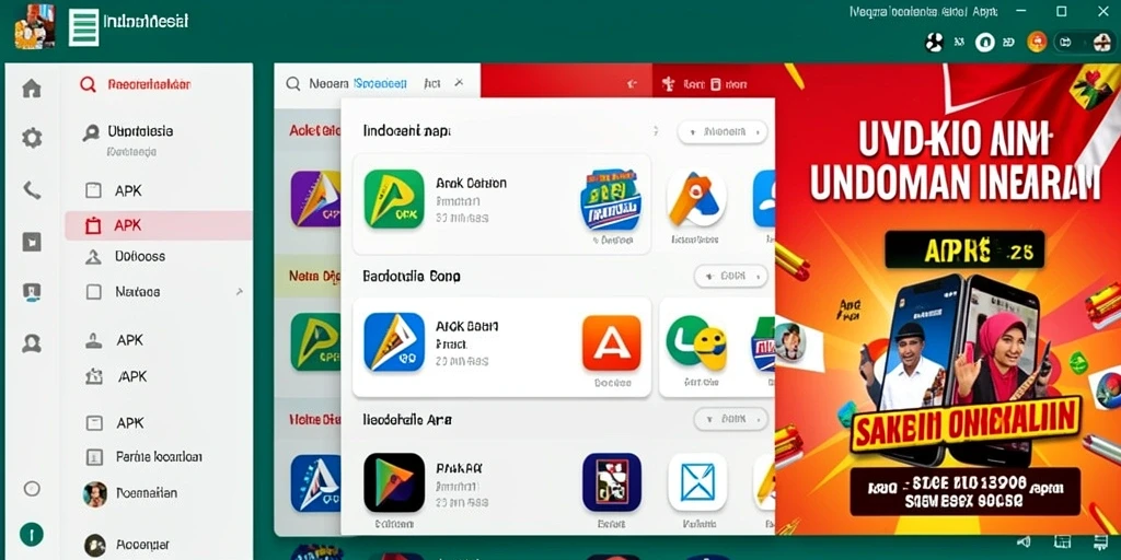 Gambaran antarmuka permainan yang menarik.