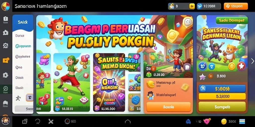 Tampilan awal yang memikat dan user-friendly.