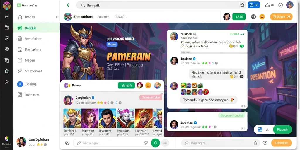 Tangkapan layar menampilkan dunia fantasi yang luas.